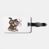 かわいい小さな漫画の虎のラゲッジタグ ラゲッジタグ (裏面横)
