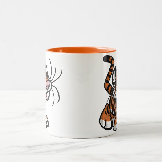 かわいい小さな漫画タイガーマグ ツートーンマグカップ (中央)