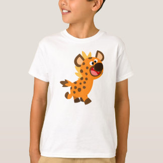 かわいい小さな漫画Hyena子供たちTシャツ Tシャツ