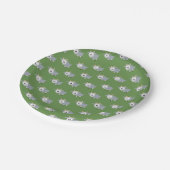 かわいい小さな灰色のヤギの柄 ペーパープレート (アングル)