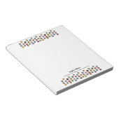 かわいい小さな熱気球のパターン文房具 ノートパッド (アングル)