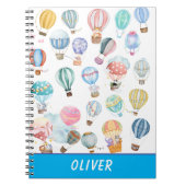 かわいい小さな熱気球 ノートブック (正面)