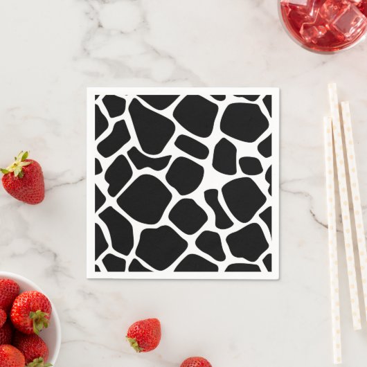 かわいい小さな牛のプリントベビーシャワー紙ナプキンス スタンダードカクテルナプキン (インサイチュ)