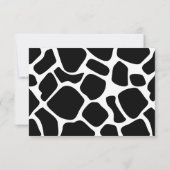 かわいい小さな牛の赤ちゃんシャワーおむつラッフルチケット 招待状 (裏面)