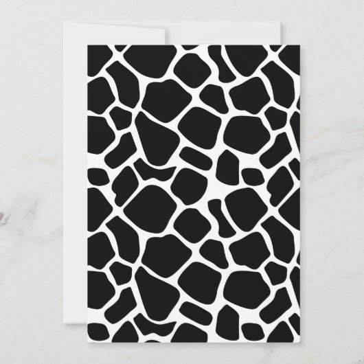 かわいい小さな牛の赤ちゃんシャワーパーティの招待状カード 招待状 (裏面)