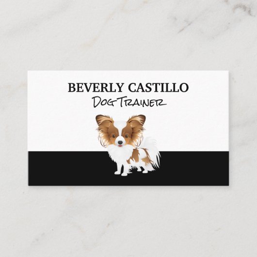 かわいい小さな犬 名刺 (正面)