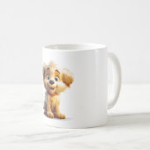 かわいい小さな犬 – 私の王国 コーヒーマグカップ (正面右)