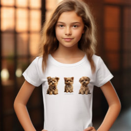 「かわいい小さな犬🐶」 Tシャツ