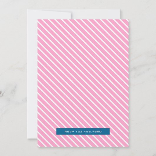 かわいい小さな甘いネズミのベビーシャワー 招待状 (裏面)