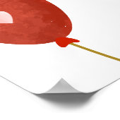 かわいい小さな甘いバルーン歓迎ベビーシャワー ポスター (角)