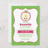 かわいい小さな甘いリンゴ赤ちゃんシャワー招待状 招待状 (正面)