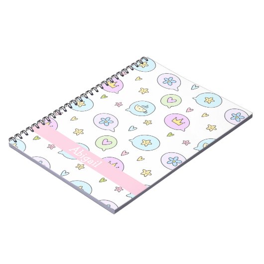 かわいい小さな生き物 – キッズノートブック ノートブック (左側)