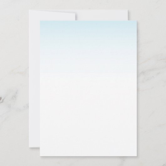 かわいい小さな男の口ひげベビーシャワー招待状 招待状 (裏面)