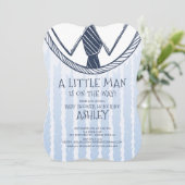 かわいい小さな男の赤ちゃんシャワー 招待状 (スタンド正面)