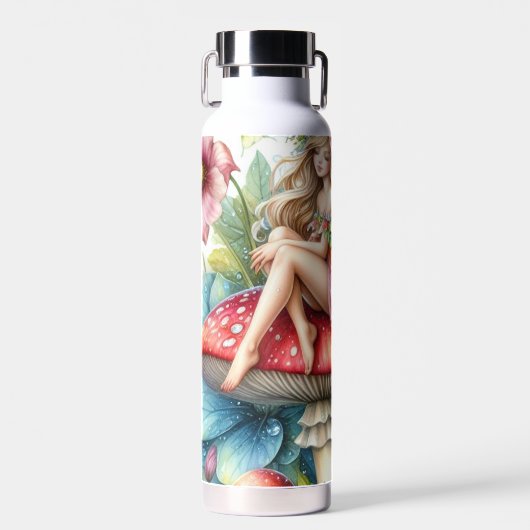 かわいい小さな着色の妖精 ウォーターボトル (正面)