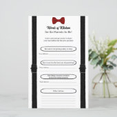 かわいい小さな紳士ベビーシャワーおもしろいアドバイスカード (スタンド正面)