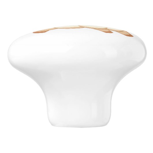 かわいい小さな羊のラム セラミックノブ (側面)