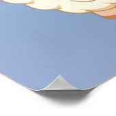 かわいい小さな羊のラム ポスター (角)