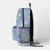 かわいい小さな羊ラムエウオンブルー プリントバックパック (右)