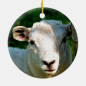 かわいい小さな羊 セラミックオーナメント (裏面)