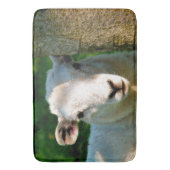 かわいい小さな羊 バスマット (正面縦)