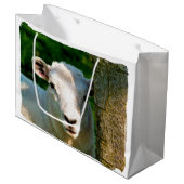 かわいい小さな羊 ラージペーパーバッグ (正面アングル)