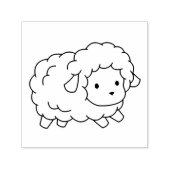 かわいい小さな羊Ewe私に色 セルフインキングスタンプ (デザイン)