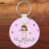 かわいい小さな美しい妖精のプリンセス キーホルダー (正面)