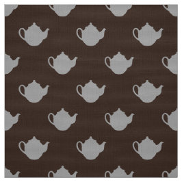 かわいい小さな色のティーポット柄の模様 ファブリック