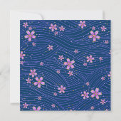 かわいい小さな花のブライダルシャワー招待状 招待状 (裏面)