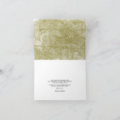 かわいい小さな花嫁のシャワー サンキューカード (内部)