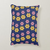 かわいい小さな花柄 アクセントクッション (裏面(縦))