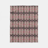 かわいい小さな花柄 フリースブランケット (正面)