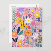 かわいい小さな花 ポストカード (正面/裏面)