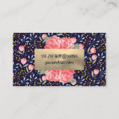 かわいい小さな花 名刺 (裏面)