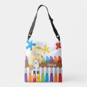 かわいい小さな芸術家 クロスボディバッグ (裏面)