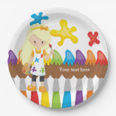 かわいい小さな芸術家 ペーパープレート (正面)