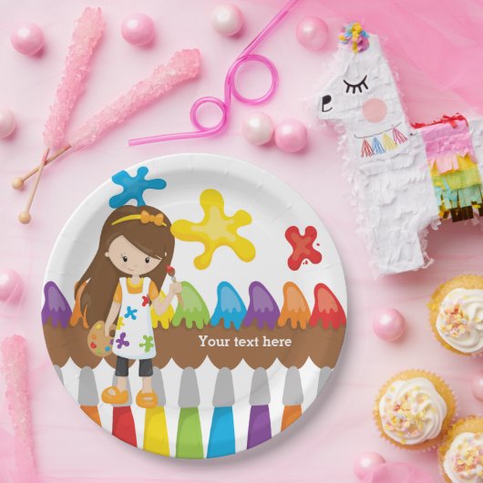 かわいい小さな芸術家 ペーパープレート (パーティー)