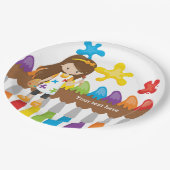 かわいい小さな芸術家 ペーパープレート (アングル)