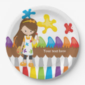 かわいい小さな芸術家 ペーパープレート (正面)