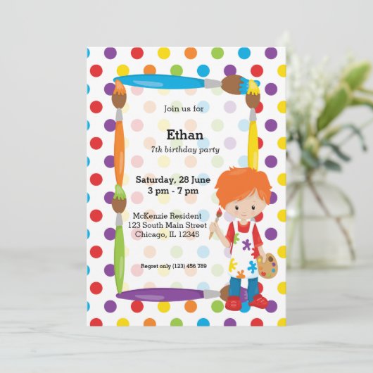 かわいい小さな芸術家 招待状 (スタンド正面)