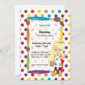 かわいい小さな芸術家 招待状 (正面/裏面)