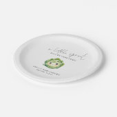 かわいい小さな芽の地元で育った赤ちゃんシャワー ペーパープレート (アングル)