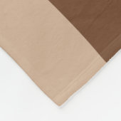 かわいい小さな茶色の熊の名パーソナライズされた前から逃げる フリースブランケット (角)