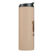 かわいい小さな茶色の熊の名前パーソナライズされた付き タンブラー (回転左)