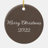 かわいい小さな荒野キツネ セラミックオーナメント (裏面)