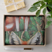 かわいい小さな荒野キツネ 薄葉紙 (ギフト)