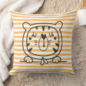 かわいい小さな虎のパステル子供部屋子供 クッション (ブランケット)
