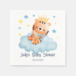 かわいい小さな虎の赤ちゃんシャワー スタンダードカクテルナプキン