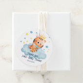 かわいい小さな虎の赤ちゃんシャワー フェイバータグ (インサイチュ)
